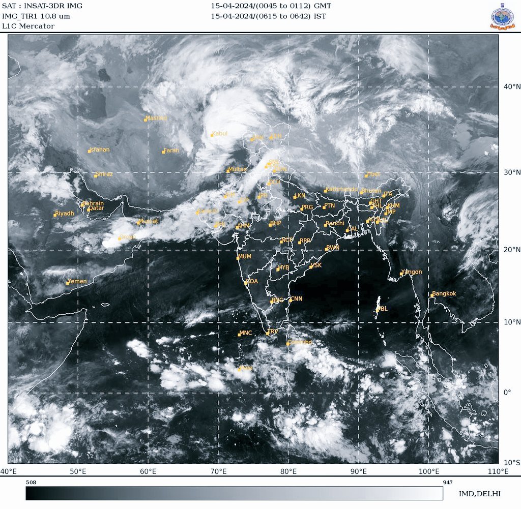 Monday morning satellite obs