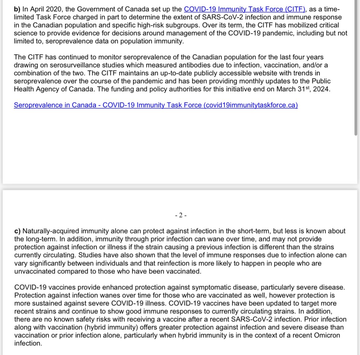 How can these two statements from Health Canada be true at the same time? “Only vaccines that meet Health Canada's regulatory requirements for safety, effectiveness and quality are approved for use in Canada. COVID-19 vaccines reduce the risk of severe illness, death and post…