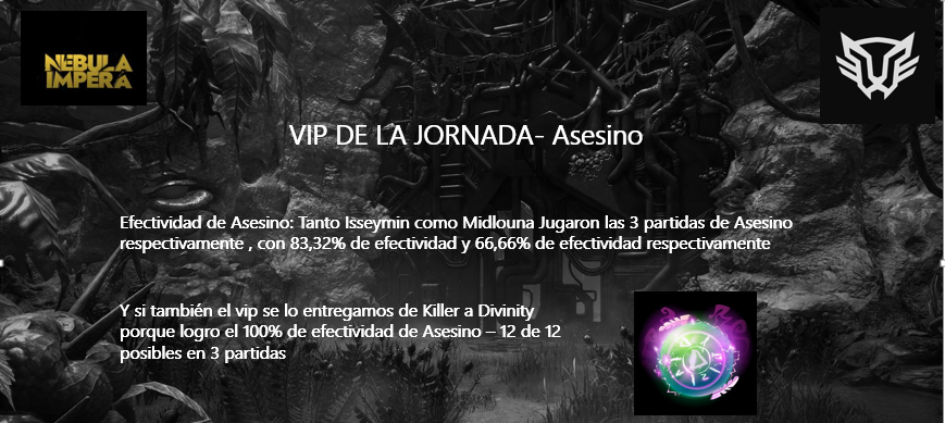 CalaveritaCol's tweet photo. 🌟Vip de la Jornada 2 Asesino 🌟 https://t.co/g0UweMLsyR