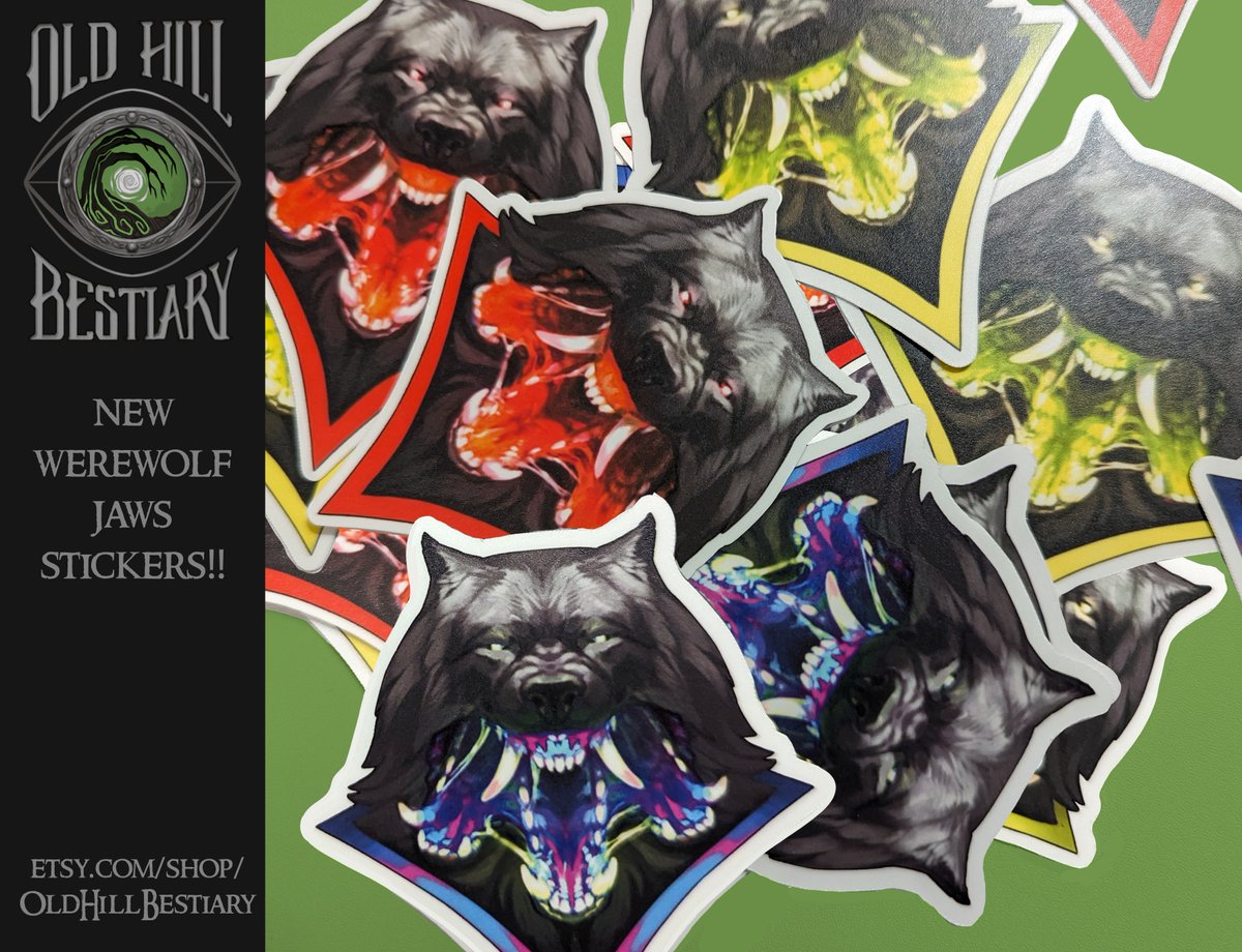 Have been distracted with life stuff buuuut have these new critters doodled and slapped into sticker form

Stickers here: 
etsy.com/shop/OldHillBe……