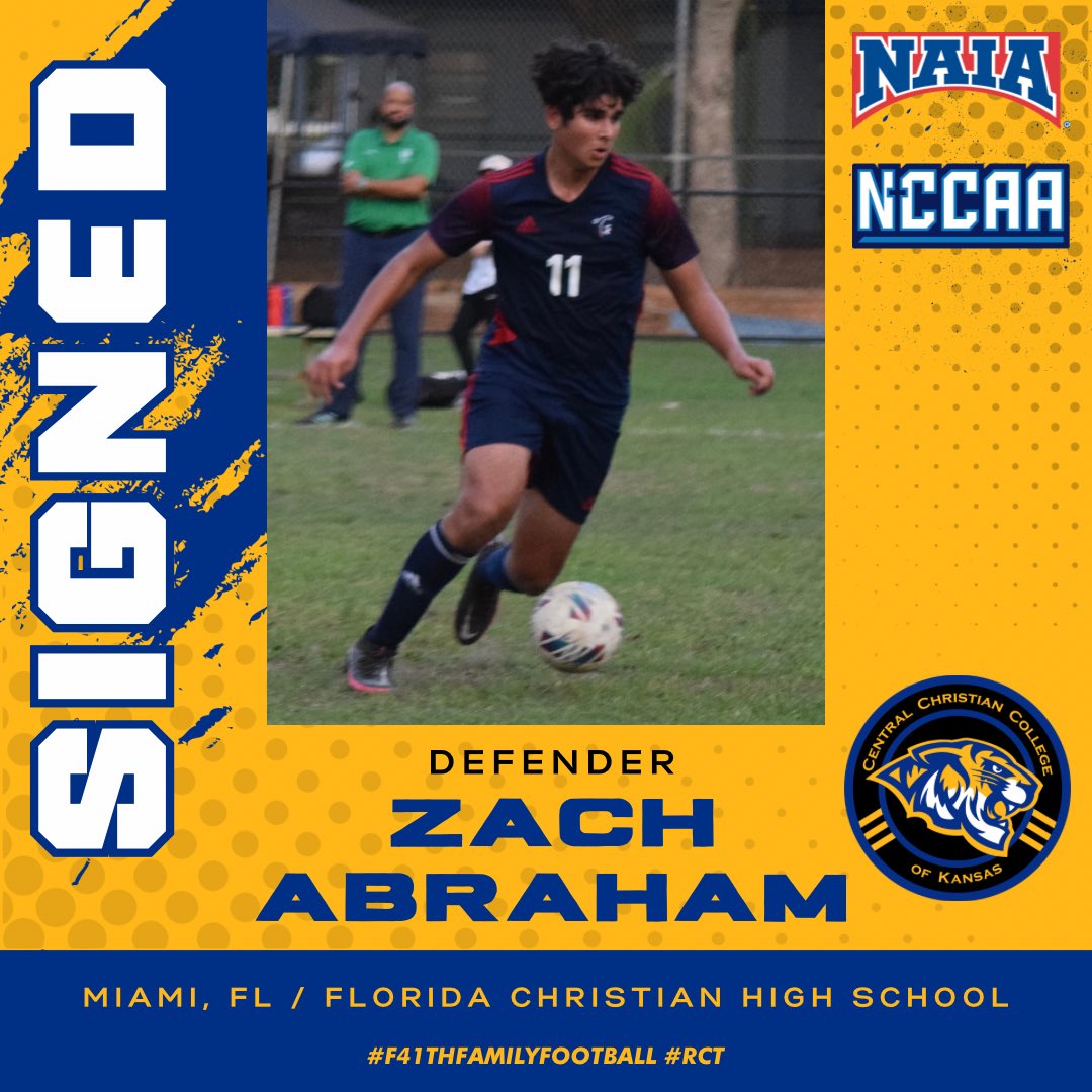 CCCKmsoccer's tweet photo. 🚨 New Signing Alert 🚨 Welcome to @zjabraham who joins us from Florida! Zach brings a talented option to our back line and perfectly fits our style of play.  We are excited to have him join us! #F41th #Family #Football #RCT https://t.co/a8choSrrWl