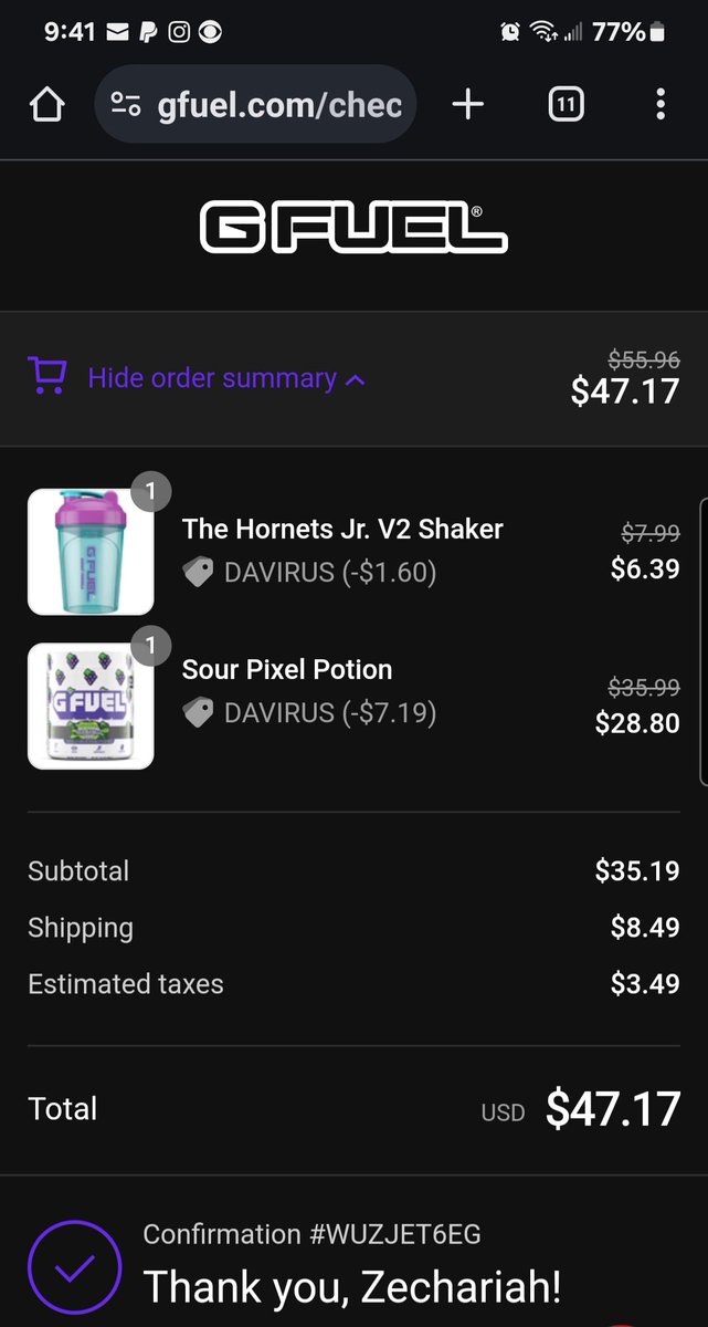 Had To Pick Up Some @GFuelEnergy Sour Pixel Potion So Happy GFUEL UnVaulted It Flavor Is GOATED!!! I Had To Use Code DAVIRUS As Well For That Discount @DaVirusOfficial Also Figured I'd Grab A New Shaker! #GFUEL #DrinkGfuel #FanFueled