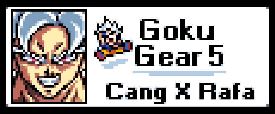 Cangu_Z's tweet photo. Goku Gear 5! Collab whit
@RafaelSSJ10 !

 #Goku #Luffy #Gear5 #DragonBallSuper #OnePiece #sprite #pixelart #DragonBallDevolution https://t.co/h4GFgrwQRq