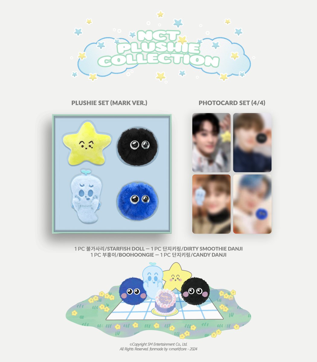 NCT PLUSHIE SET COLLECTION]〖Mark.ver〗 MD Details ➫ 1 PC