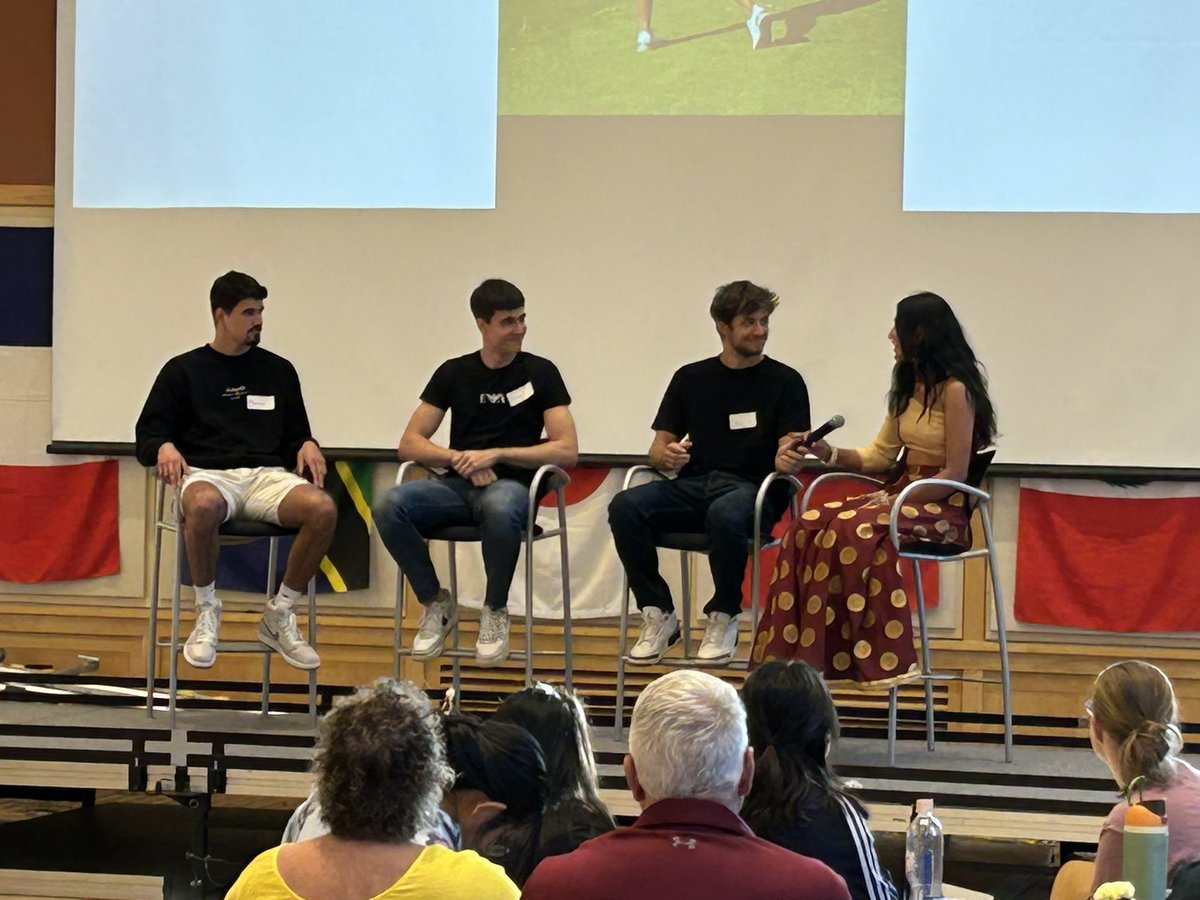 john_lamanna's tweet photo. Great evening at Whitman International Night celebrating our International Students 👀 Ali Efe Isik, Djordje Lazarevic &amp; Marko Mihajlovic presenting on their student-athlete experience #breakbeyond https://t.co/jp6fJgFddC