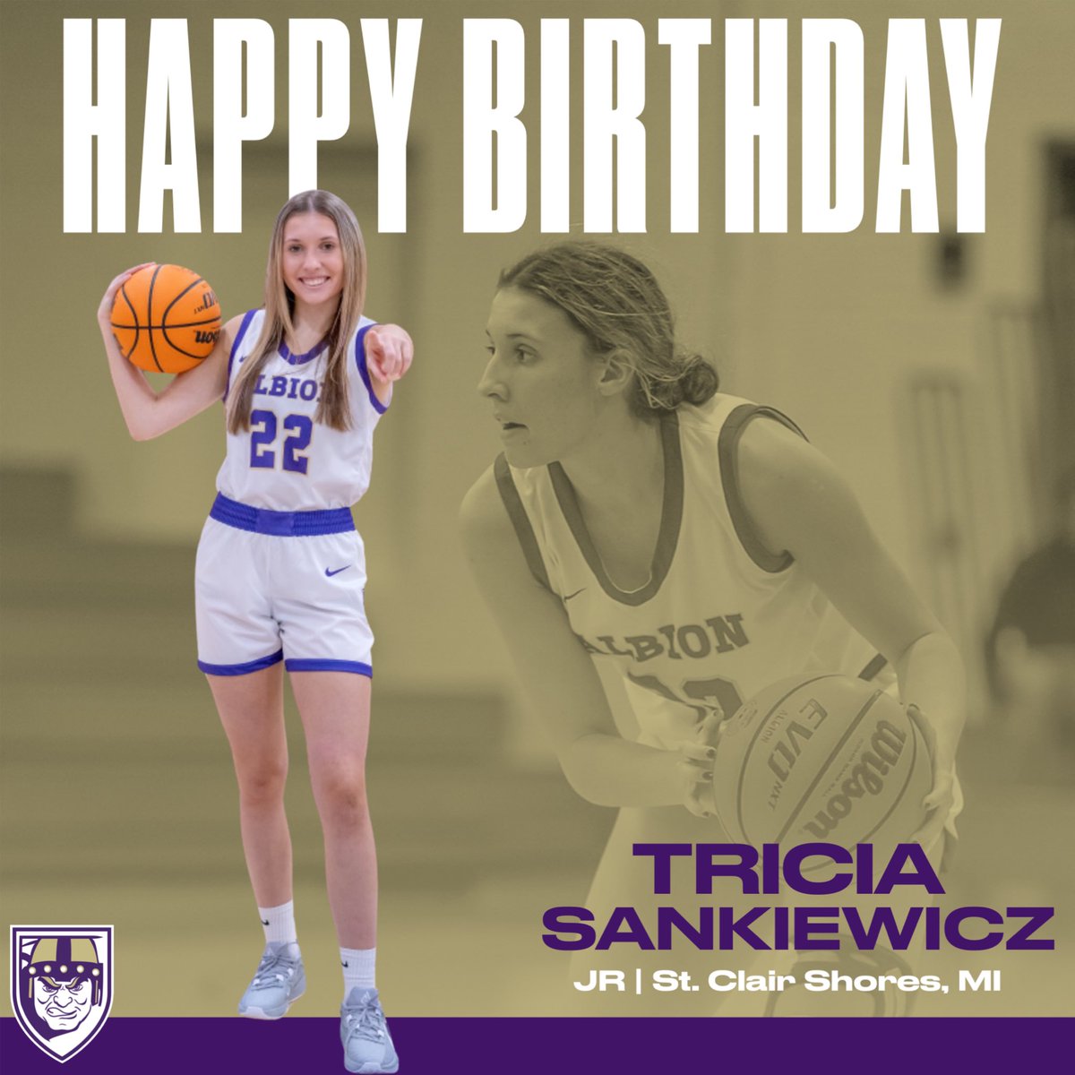 Happy Birthday to junior Tricia Sankiewicz! 🥳🎂💜 #GoBrits