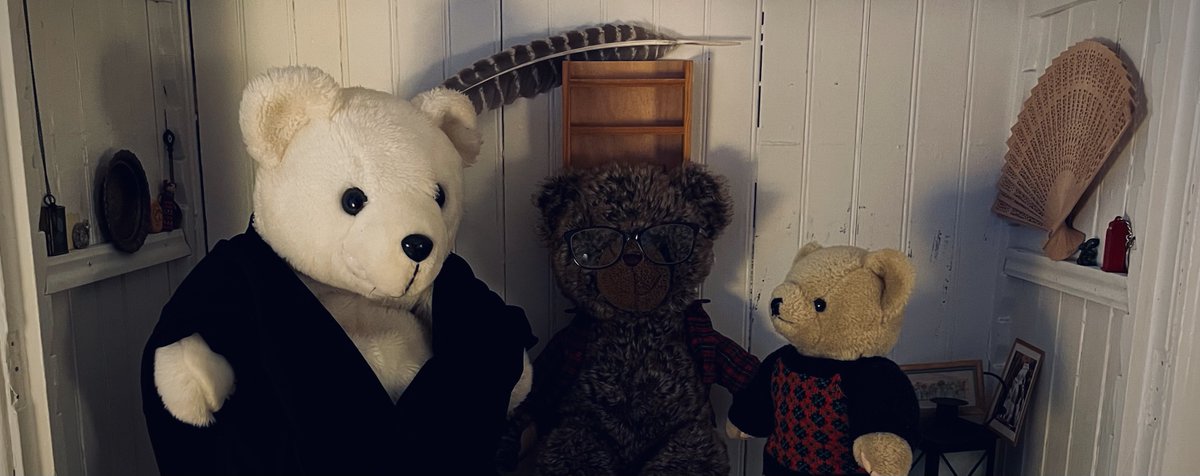 I have not cultivated drawing skills, so to participate in today's hashtag, I enlisted the help of some of the household teddies. Tulu, Berneen, and Sarah are proud to present: Bearwood and Co. 
#LockNationDTIYS
#SaveLockwoodandCo