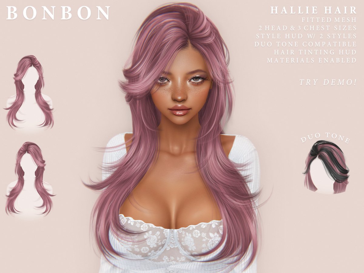 Bonbon_SL's tweet image. NEW HAIR TEXTURES!!!✨
Bonbon - Hallie Hair for Kustom9 💛 (April 15) 10% off at Kustom 9!     

*You can go grab it now at cam sim!     
Main Sim TP: maps.secondlife.com/secondlife/kus…
Cam Sim TP: maps.secondlife.com/secondlife/Kus… 

#SecondLife #BonbonSL #Kustom9