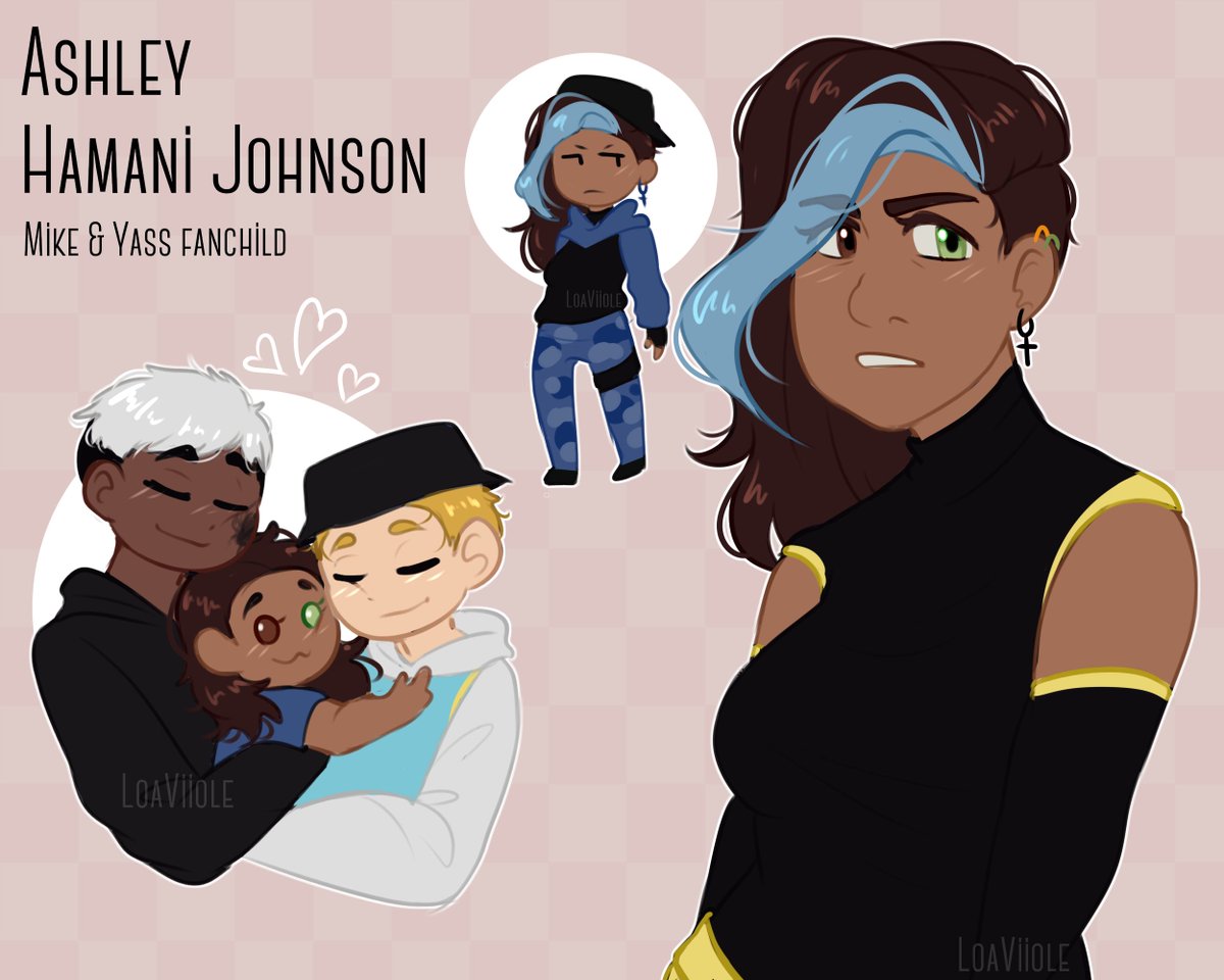 LoaViiole's tweet photo. LA TENGO, SEÑORES.
Ashley Hamani Johnson!!! Fanchild (o sea, hijita) de Yass y Mike :3

Le saca el estilo a Yass pero tiene la personalidad de Mike
[ #sketch #fanart #spainrp #spainrpfanart #yass #yassin #hamani #mike #michael #johnson #deqiuvfanart ] https://t.co/5GEyiU7UhP