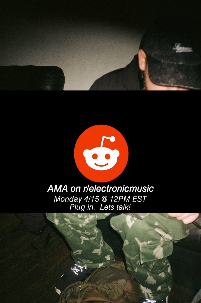 Tomorrow at 12pm (est) i’ll be doing an AMA on the r/electronicmusic subreddit. Come hang out! I’ll be answering your questions 👨‍💻 see u tomorrow 💬💬💬