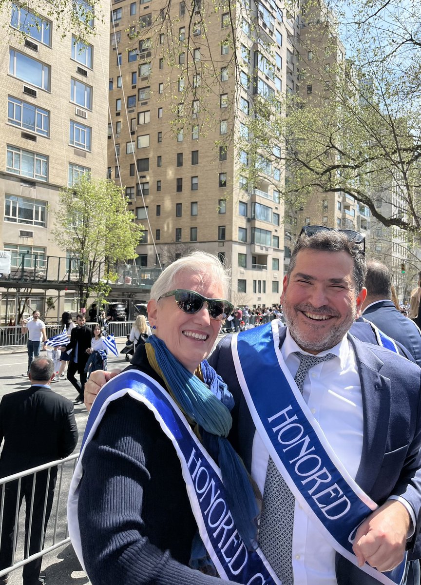 It was New York's turn today to stand proud with its magnificent 25th of March Parade. Commemorating Cyprus and its 50-year old quest for peace & justice with my good colleagues, our UN Perm Rep @MichailmariaCY and @GreeceInUSA Amb Ekaterini Nasika was a memorable experience.