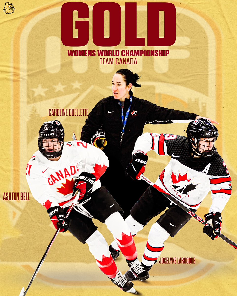Congratulations to our former Bulldogs Ashton Bell, Jocelyne Larocque and Caroline Ouellette on their newest gold medals!