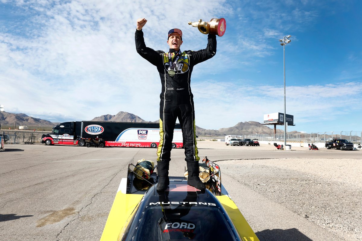 Triple-Threat Tasca grabs the Funny Car win! #Vegas4WideNats | #NHRA