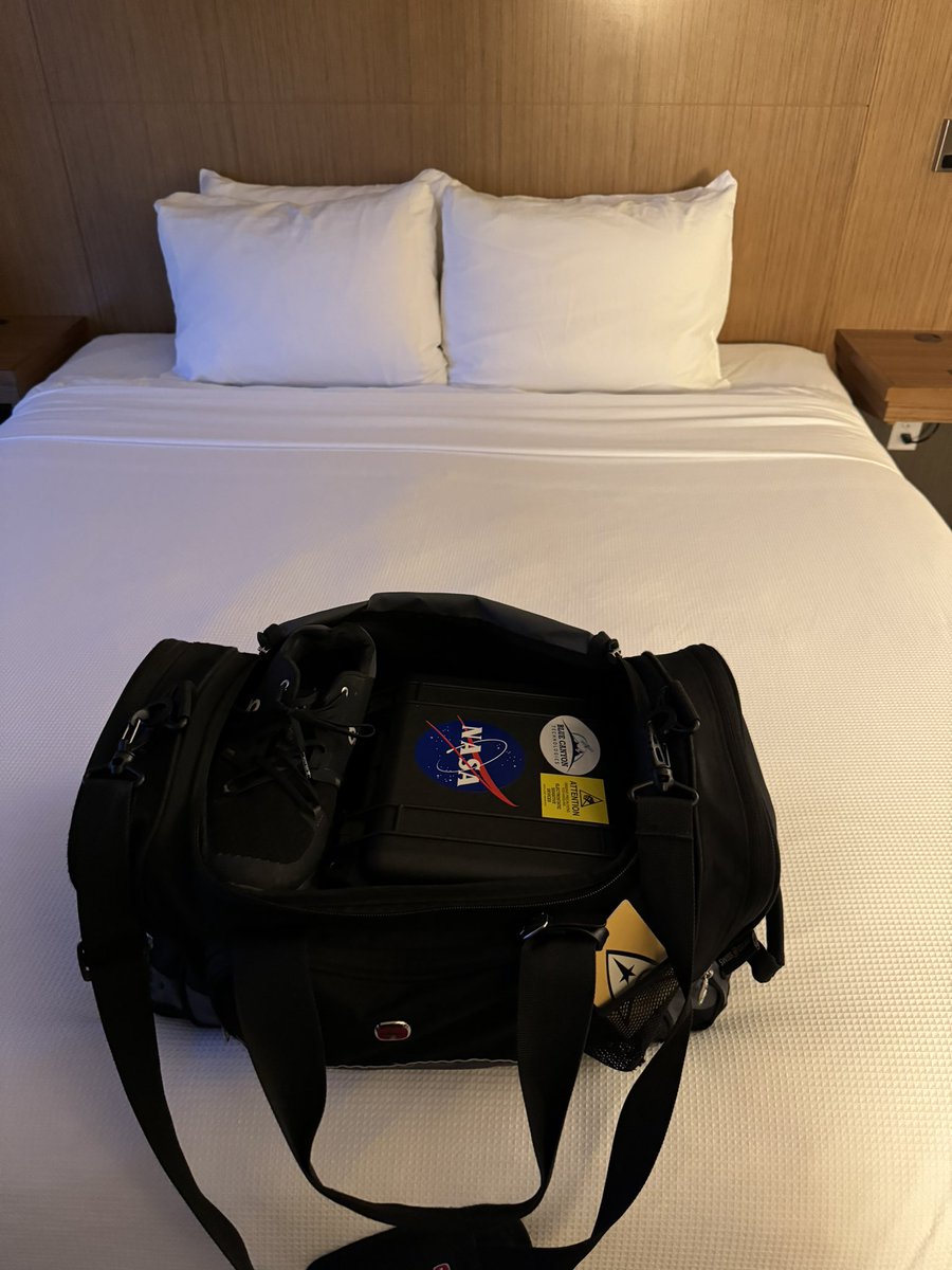 #PI_Daily acting as a courier today. Packed a satellite pointing system (engineering model) in my travel duffel on one of my trips back to @LASPatCU. From my house to my car to an airplane to a bus to a rental car to my hotel and tomorrow, to the lab