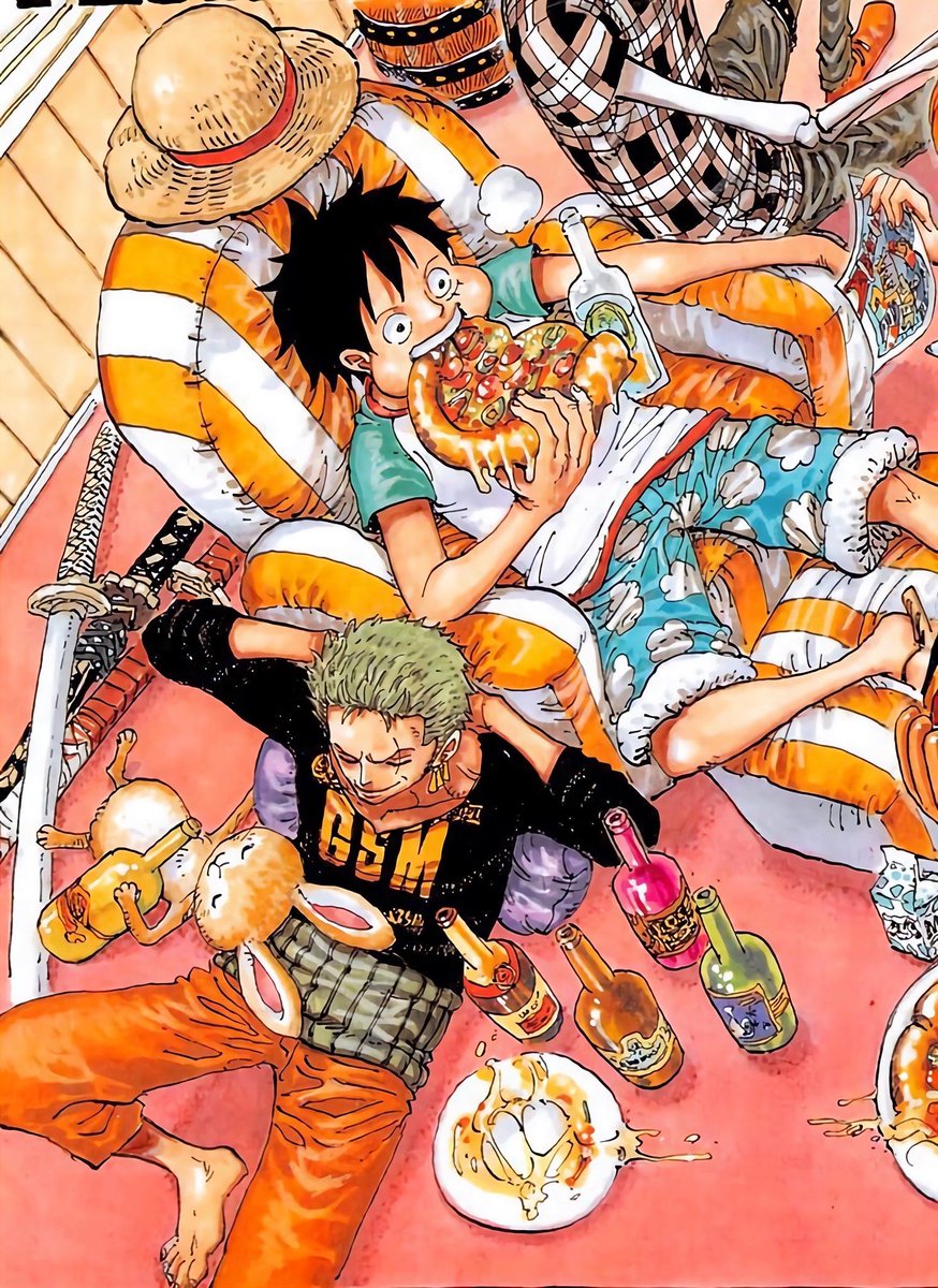 strawhats's tweet photo. Luffy and Zoro https://t.co/1La1gApkqt