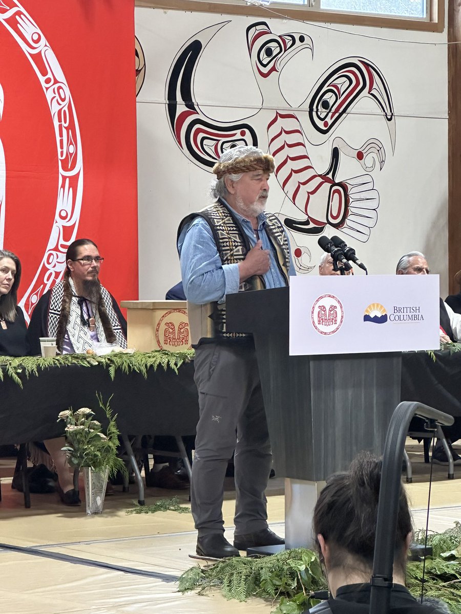 It was an honor to be invited by Haida friends to witness this historic first—recognition of Indigenous title, through negotiation, absent of the court system. Congratulations to all Haida, BCers— @Dave_Eby @MurrayRankinNDP your courage in this bold step deserves acknowledgment.