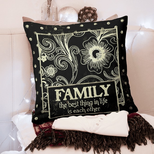 Family Quote Pillow