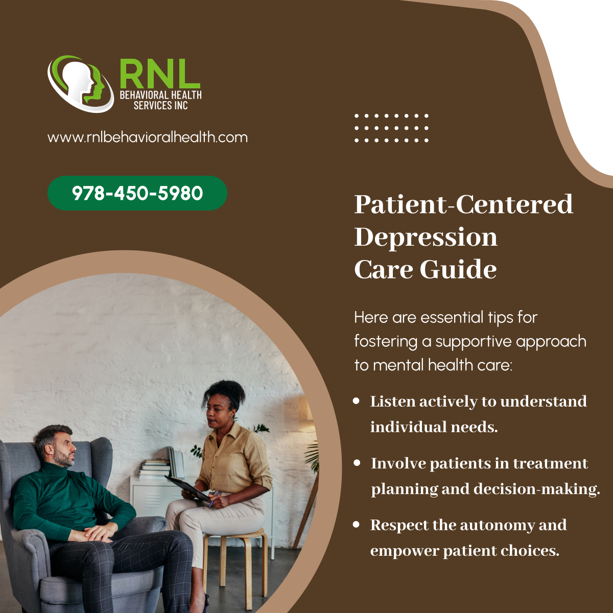 Together, let's embrace patient-centered care as a cornerstone of effective depression management. Empowerment, understanding, and collaboration pave the way to brighter mental health outcomes.

#NorthboroughMA #BehavioralHealthCare #DepressionCare #PatientCentered
