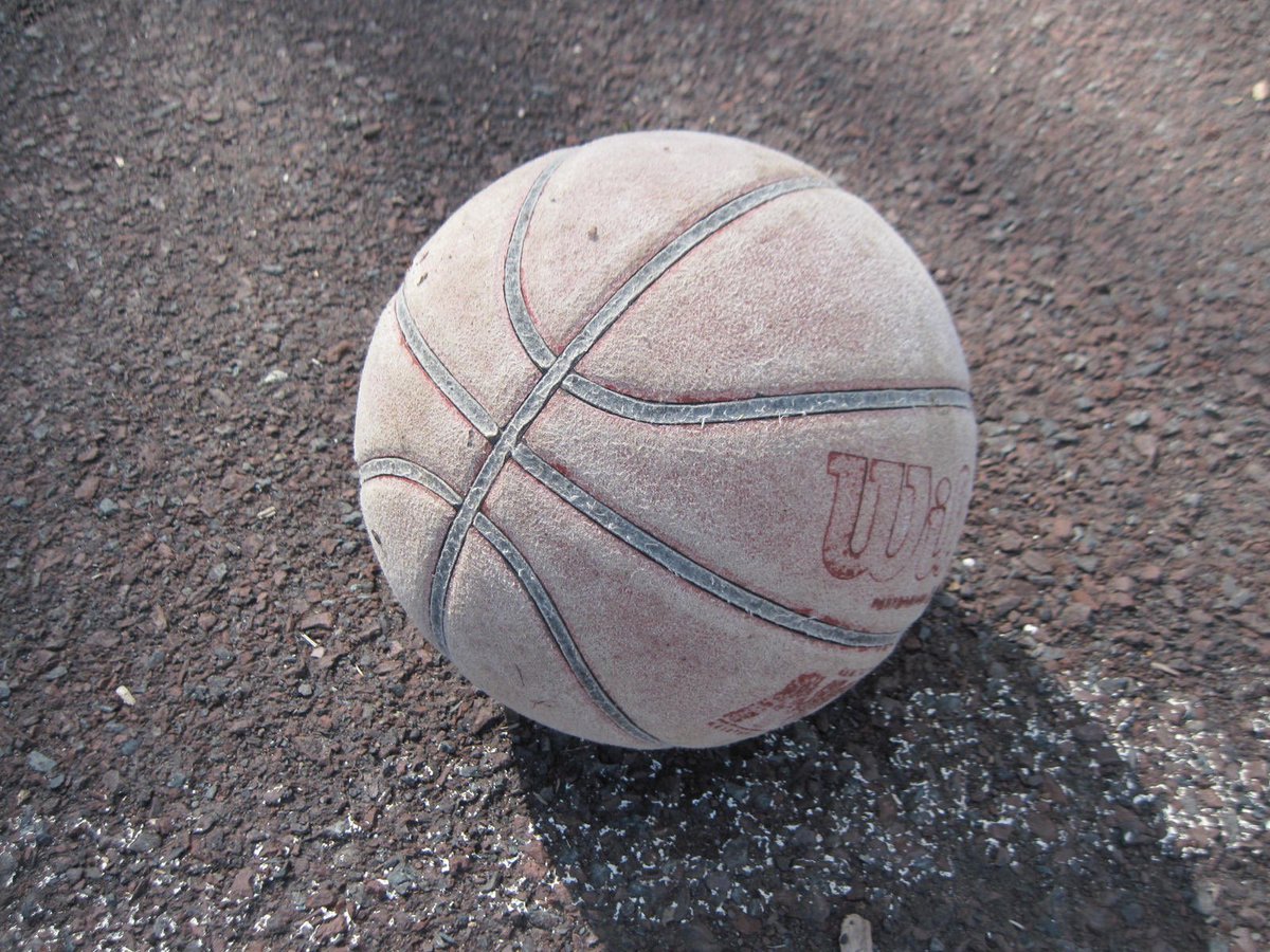 You ain’t a real ball player if you ain’t never played hoops with a ball in this condition 🤣🤌🏽🏀