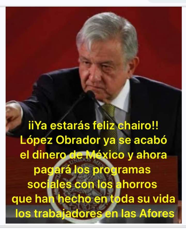 Se van a robar tus #Afores !!! 

Este Sexenio donde los Pobres ... seguirán siendo pobres.

#NarcoPresidenteAML038