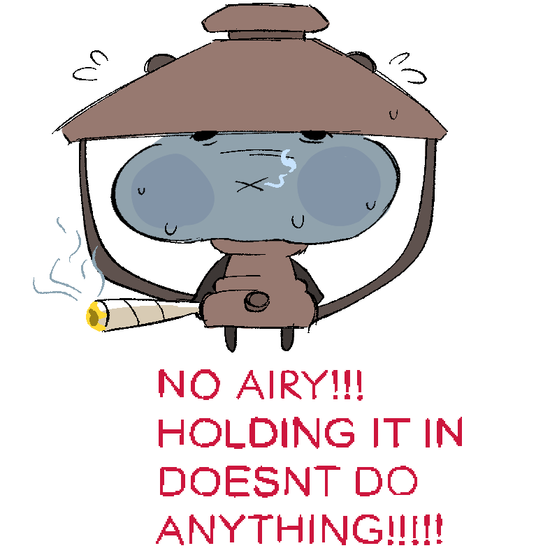 NO AIRY!!! HOLDING IT IN DOESNT DO ANYTHING!!!!! #HfjONE #hfjonefanart #airyhfjone #hfjoneairy