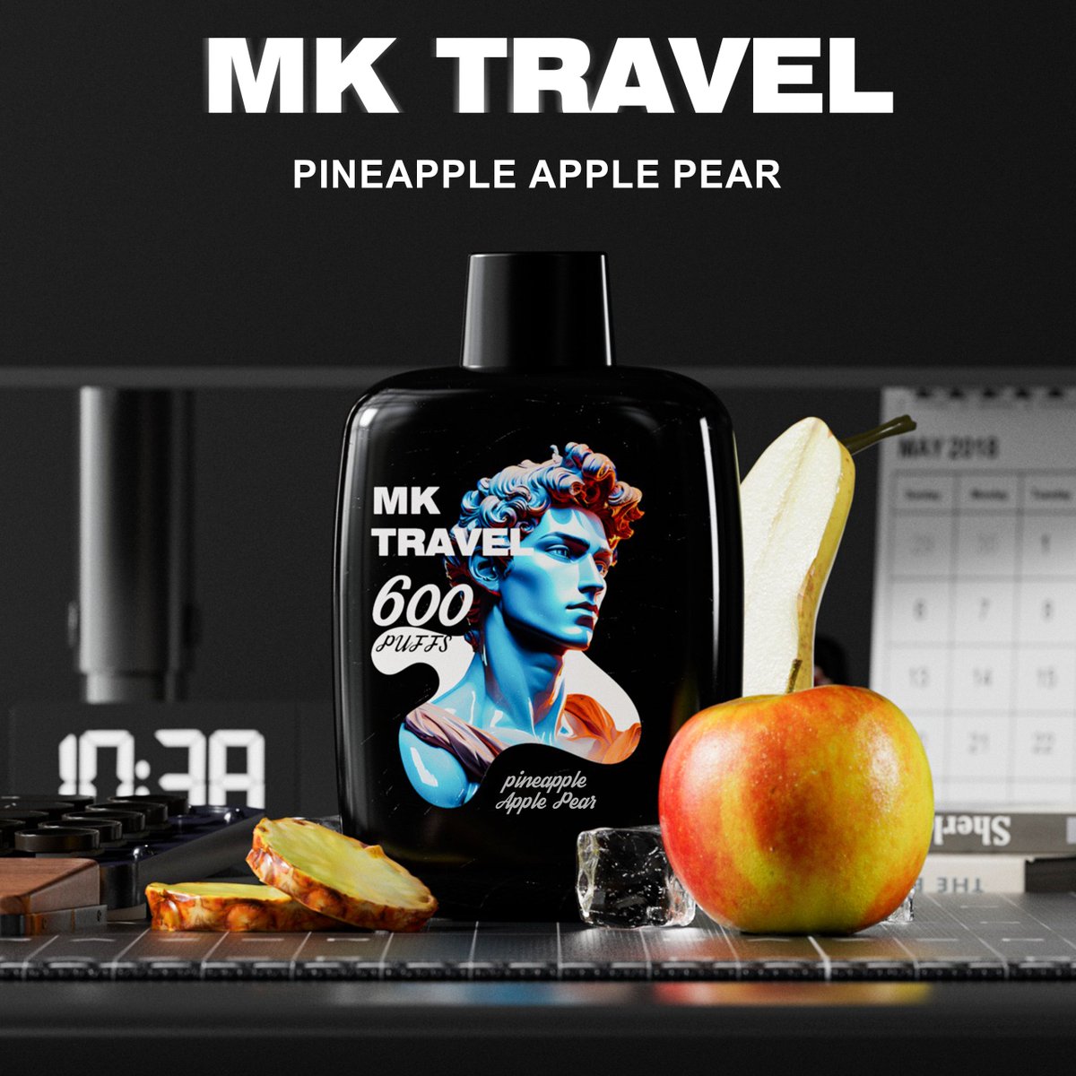 Indulge in a smooth and satisfying vaping experience with the MK Travel 600Puffs. 💨 #SmoothVaping Pineapple Apple Pear. Nicotine 0-2% - ONLY 21+🚭 #mckesse #vaping #vapelife #disposablevape #vape #vapers #vapenation #vapeuk #vapor #vapelyfe #vapeshop