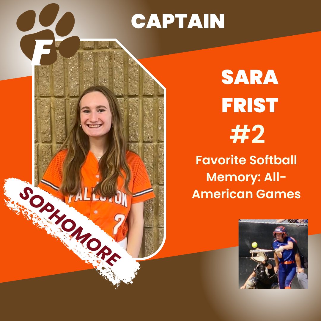 fhs_varsoftball's tweet photo. Sara is our ultimate, “Team Player”! From catcher, to outfield, to 2nd base Sara will play wherever the team needs her.  She’s a leader both on and off of the field! @sarafrist02 https://t.co/GTWSMJvo9p