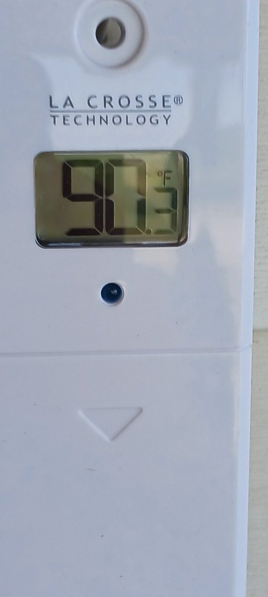 April 14, in the shade. Just double-checked, no, it's not August. #kswx