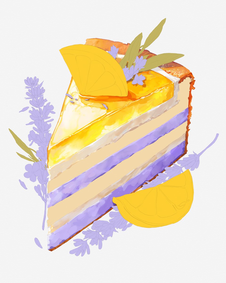 gvnicoli's tweet photo. Zesty lemon meets tranquil lavender in this Lavender Lemonade Cake, a digital creation crafted with the vibrant palette of Rebelle 7 Pro. 🍋💜
#Rebelle7Pro #CakeArt #LavenderLemonadeCake #RebelleArt #DigitalBaking #EdibleArtwork #LemonLavenderLove #CakeIllustration #FoodieArt https://t.co/6XXcqjKrNb
