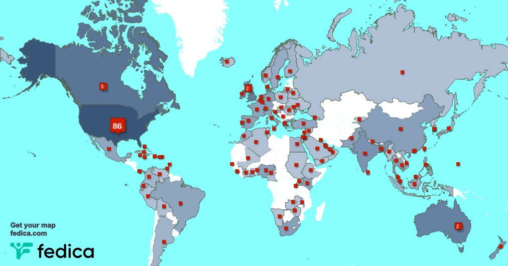 I have 10 new followers from Mexico 🇲🇽, and more last week. See fedica.com/!DrChrisLongo