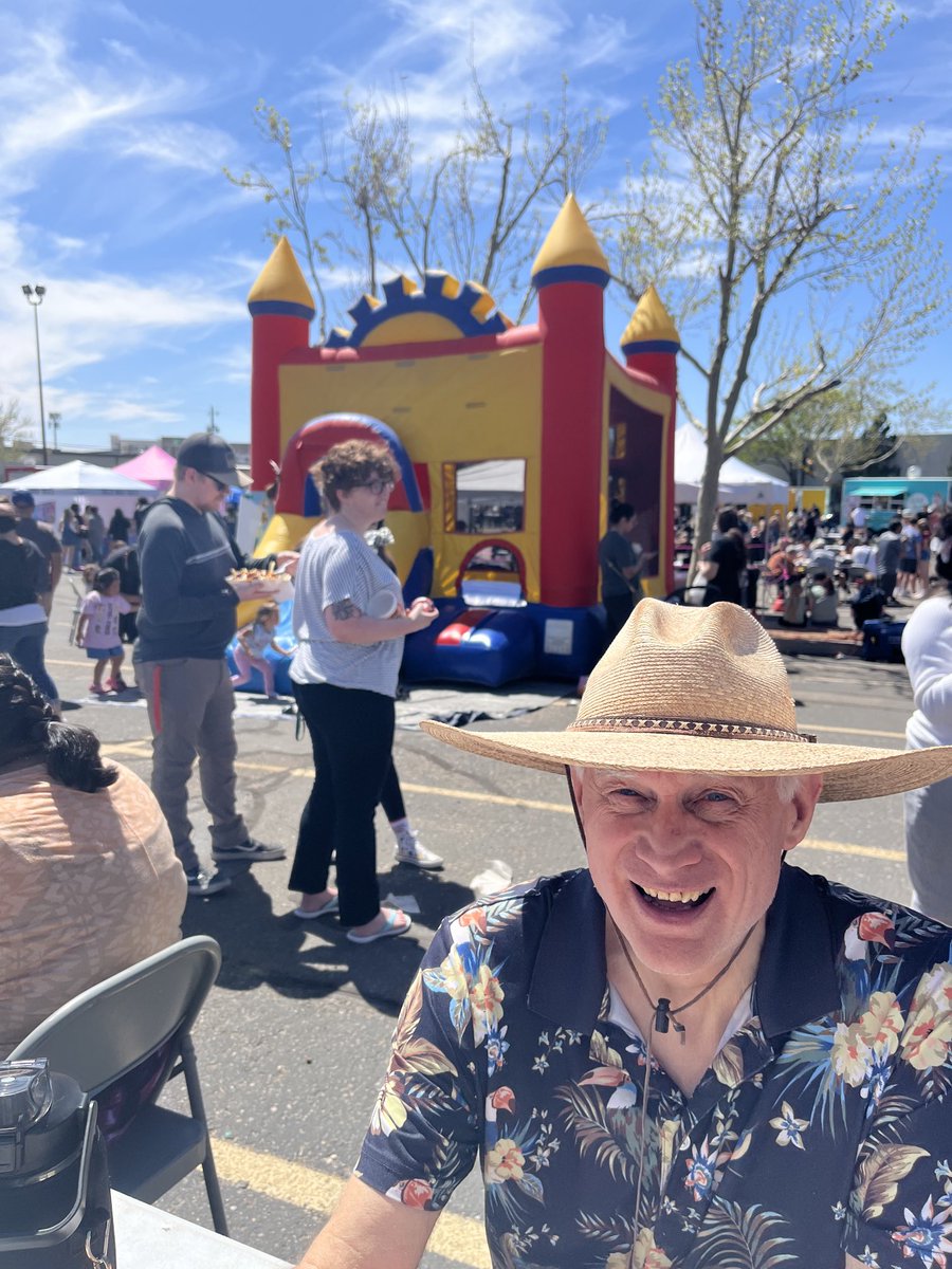 TamlynJJoy's tweet photo. Food festival 10 min fm my home in ABQ, New Mexico. Loved those deep-fried ribs--and the dairy free fruit treat. Excellent day for it. I can't get out when it's too hot. Us #HPOTS folk begin to melt when it gets above 80. Lol 1st x to get out in about a yr since vaccine injury! https://t.co/ASmsDqN6wM