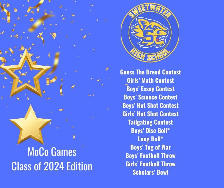 Announcing the individual competition winners for the 1st Annual MoCo Games - Class of 2024 Edition: