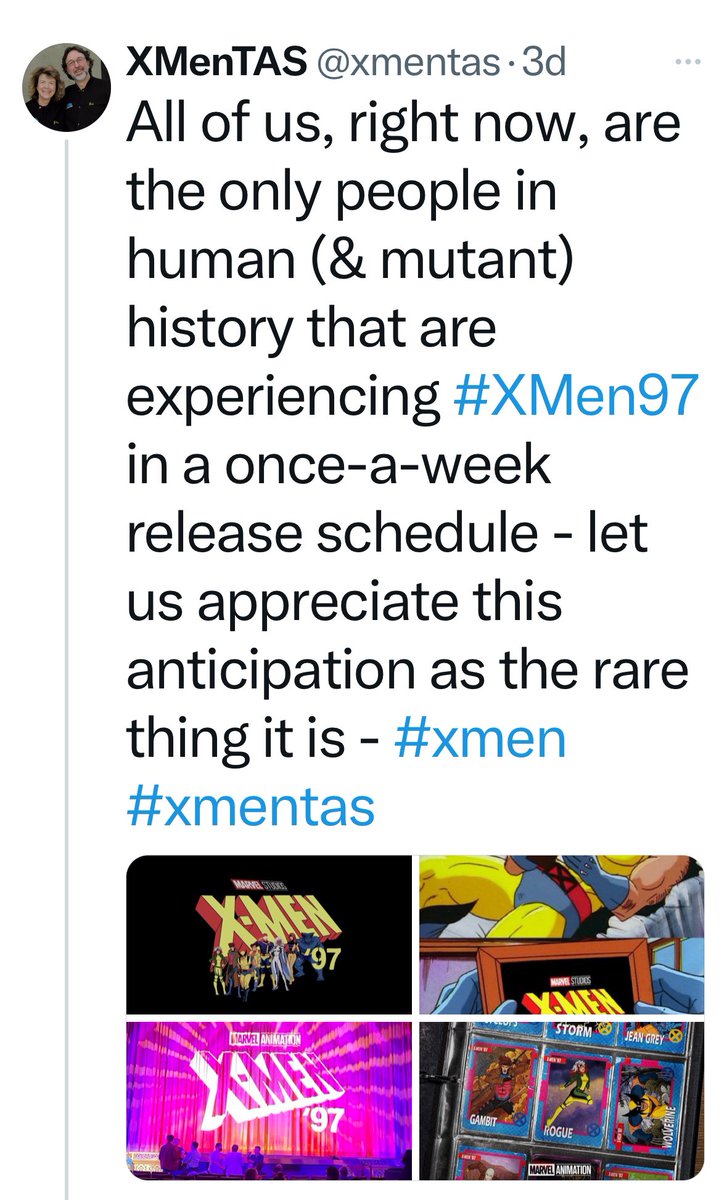 Let us enjoy this special moment in time - #xmen97 #xmentas #xmen