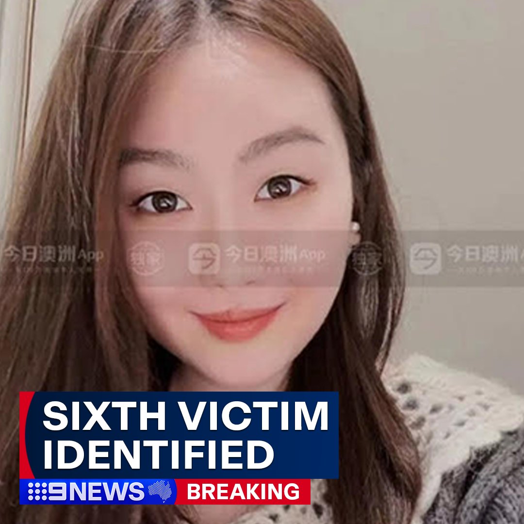 #BREAKING: A sixth victim has been added to the list of names lost in the tragic Bondi stabbing attack. It's understood Yixuan Cheng was a Chinese national studying in Australia. MORE: nine.social/Ew1 Special coverage of the Bondi attack on Channel 9 and 9Now. #9News