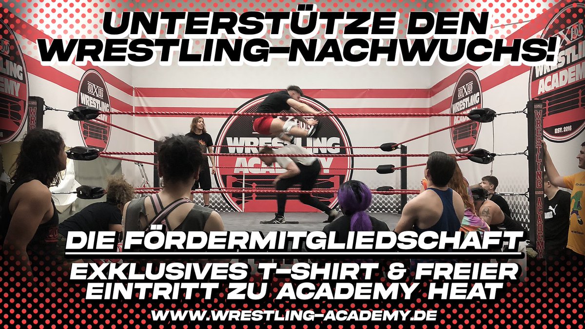 Unterstütze die wXw Wrestling Academy Schon seit Anfang an gibt es bei der wXw Wrestling Academy die Möglichkeit, Fördermitglied zu werden und die fokussierte Nachwuchsförderung zu unterstützen. Alle Infos unter wxw-wrestling.com/pages/posts/Un…