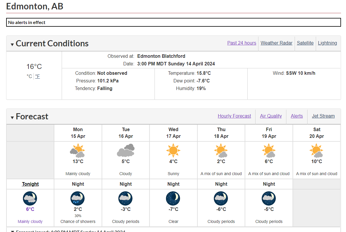 'What's the weather going to be like on Wednesday and Thursday?'

Yes.

#yegwx