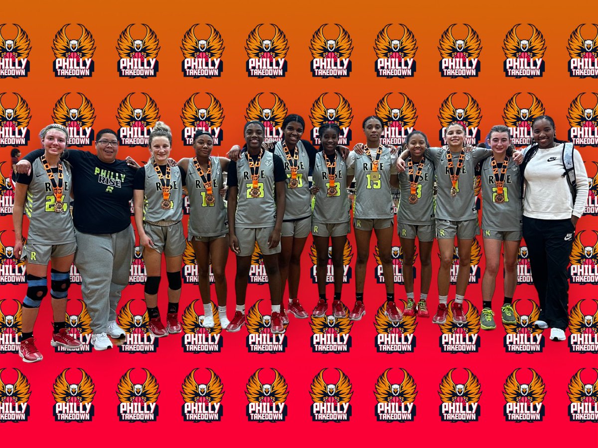 Philly Takedown, 8th-grade girls platinum division champs, Philly Rise! @philly_rise