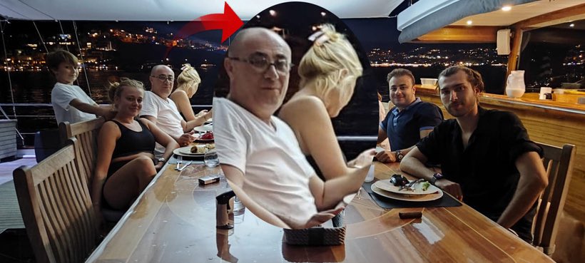 Fotoyu Oda Tv yayınlamış. Şebnem Bursalı aile yemeğindeydim demişti. Yemekte işadamı arkadaşı Ahmet Aksoy da varmış.