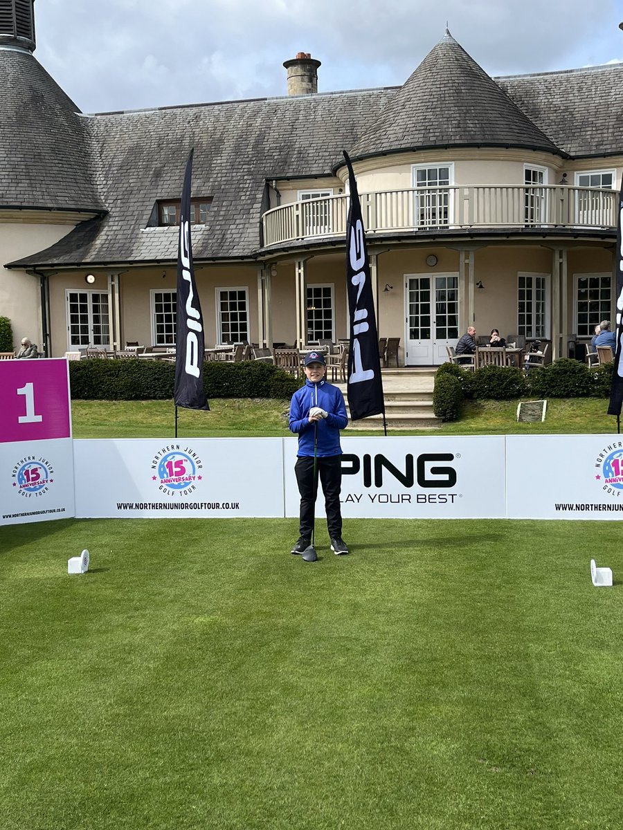 LucasCharnley's tweet photo. Delighted to finish 2nd on the @NJuniorGolfTour today at the superb @AlwoodleyGC so good to finally be hitting of a fairway 😆 looking forward to my next competition ⛳️ https://t.co/4Cb1vVqFov