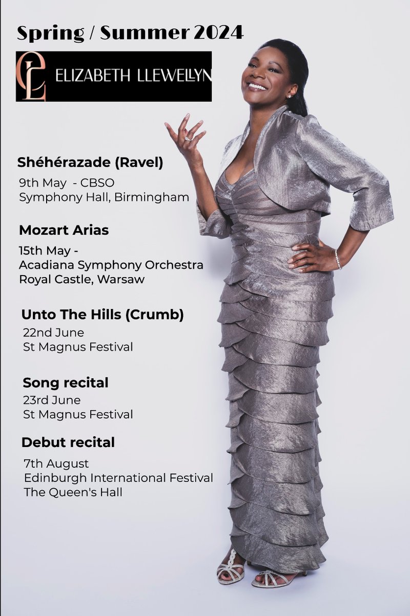 Lots of exciting new collaborations this season, from Shéhérazade with Jerémie Rhorer, to George Crumb's Unto The Hills with 2 percussionists @stmagnus Mozart is BACK! incl. Elettra's fiery 'Tutte nel cor' from Idomeneo. Plus two recitals with @SimonLepper ... I love spring!!