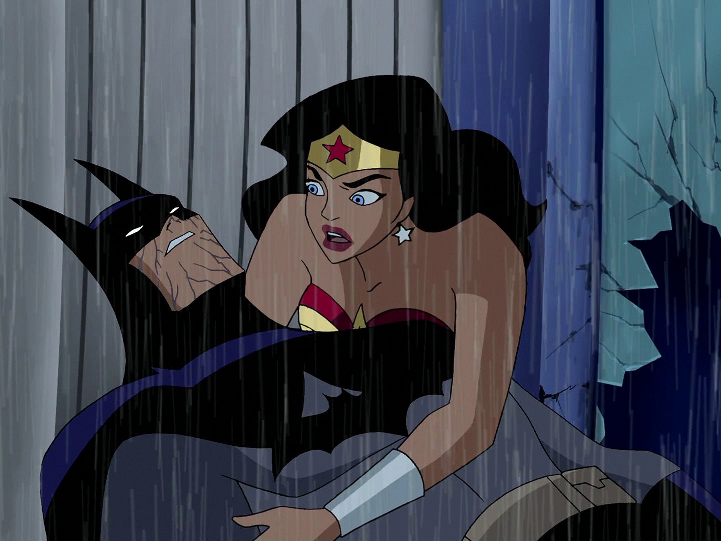 Justice League Unlimited Batman And Wonder Woman Kiss Batman & Wonder