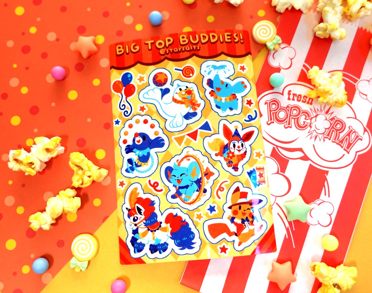 A new sticker sheet has rolled into town! 🎪✨