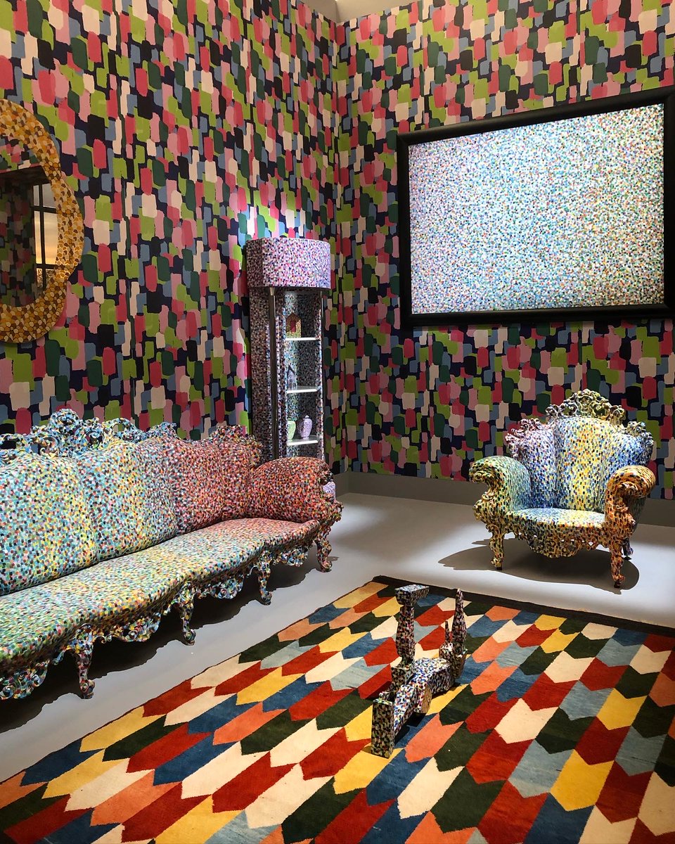 M_Cainer's tweet photo. Very inspiring retrospective exhibition on the architect, designer &amp; artist #AlessandroMendini #IOSONOUNDRAGO La vera storia di Alessandro Mendini, Curated by Fulvio Irace at @triennalemilano together with @fondationcartier now until the 13/10 
#ateliermendini #atelier_mendini https://t.co/318Lvt4NRz