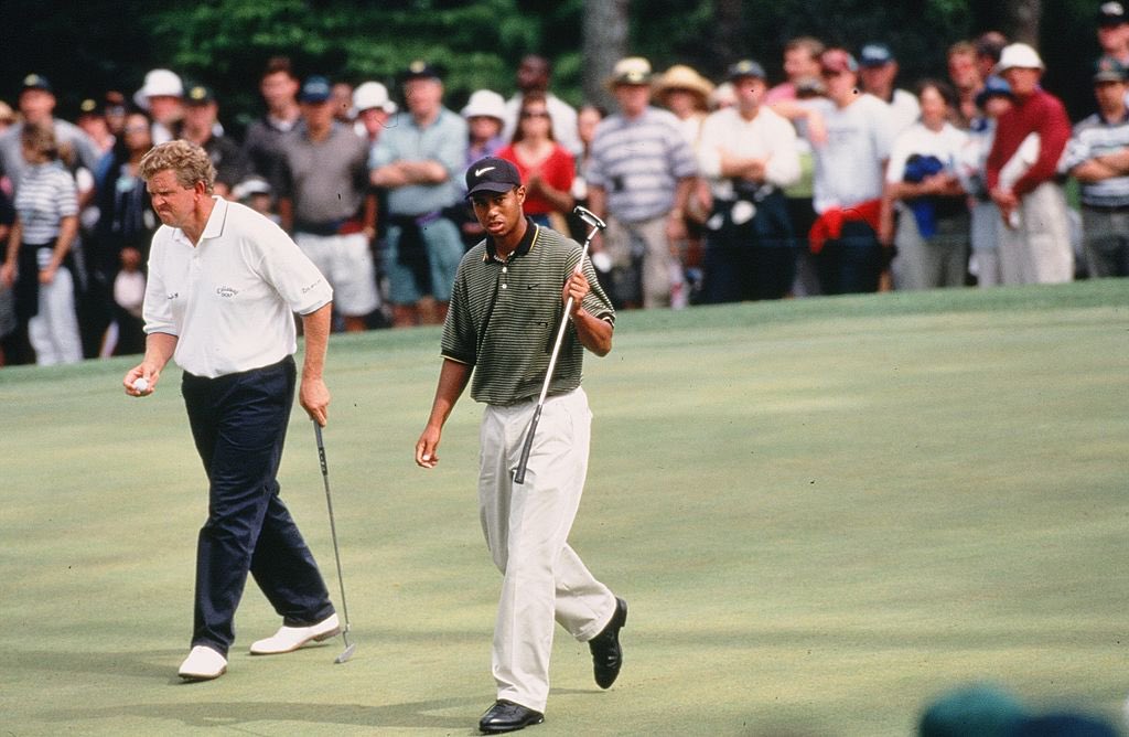 2 immortals doing battle at #themasters  . All credit to me.