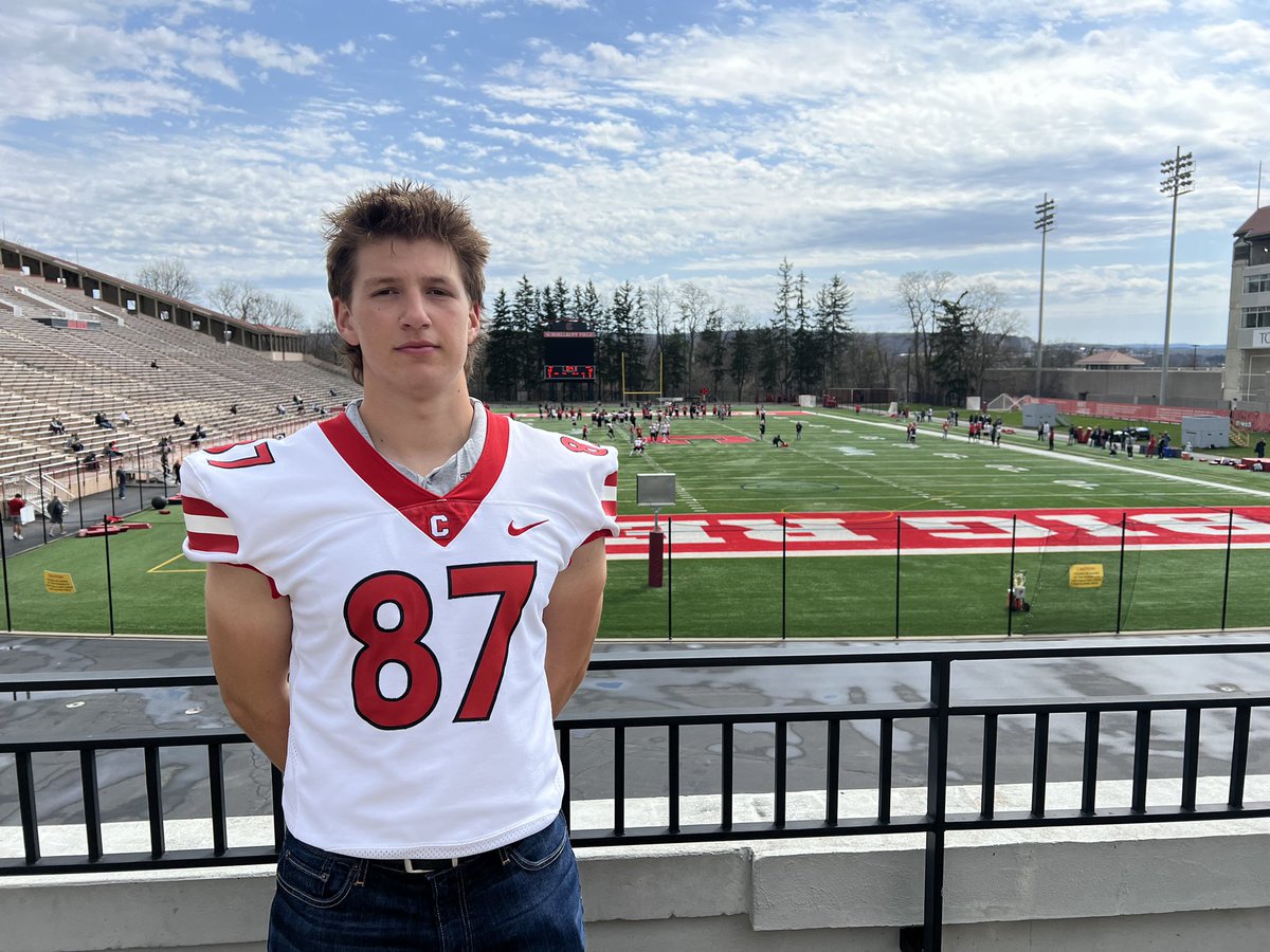 UlrichGriffin's tweet photo. Thank you @Sean_Reeder @DanSwanstrom @CoachBhakta and all of the @BigRed_Football family for having me out this weekend. I had a great time with you all! #YellCornell https://t.co/301yRTiJde