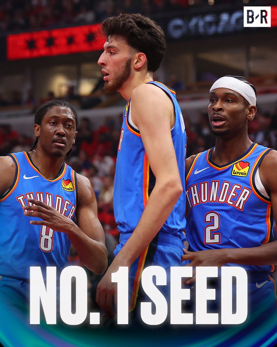 OKC finishes as the No. 1 seed in the West 🔥