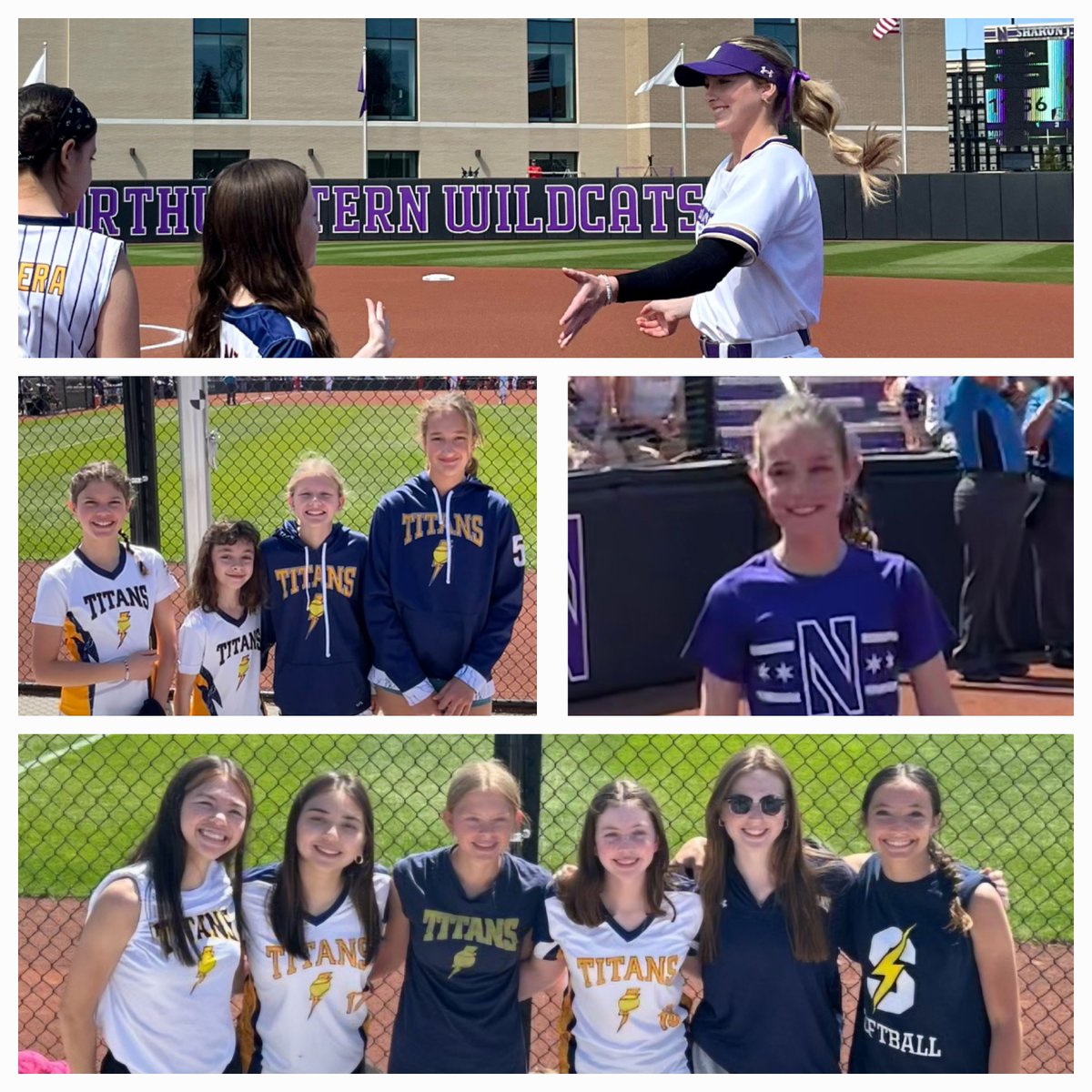 GlenviewTitans's tweet photo. Thank you @NUSBcats for hosting GTFA on Titans Day at the J! Great Sunday sweep for the 'Cats led off by a stirring Star-Spangled Banner sung by Titans 12u White's Lili Cherubin! https://t.co/oHWOLgZz74