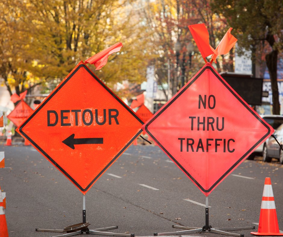 Traffic Reminder: There is no through traffic allowed on Beulah Road NE between Church Street and Ayr Hill Avenue due to the construction of a sidewalk project. Traffic is being detoured and the work takes place from 9 a.m.-3 p.m., Monday-Friday. Questions? Call (703) 255-6380.