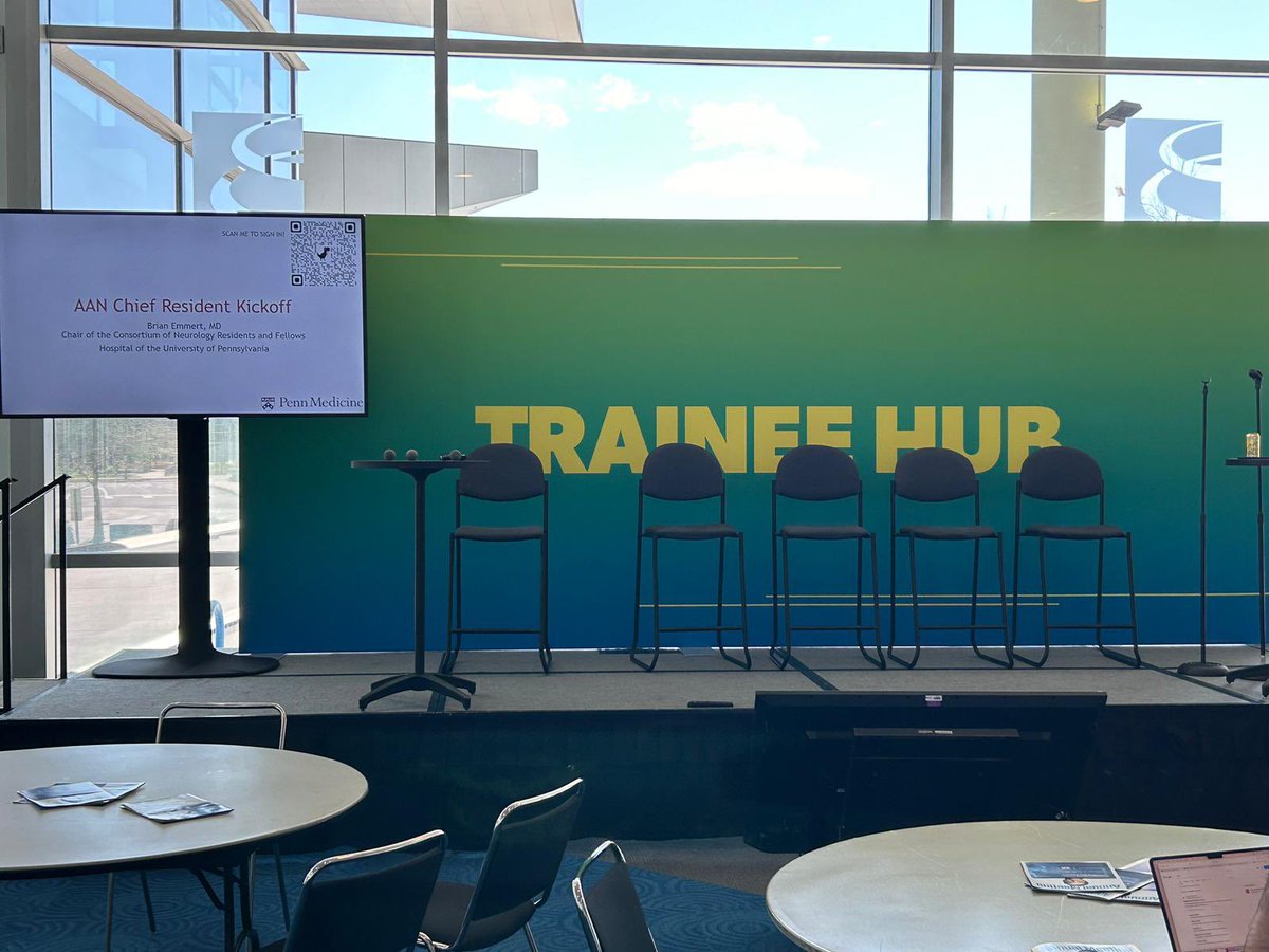 📣 Incoming neurology Chief residents, please join us for our meeting at the Trainee Hub starting in a couple of minutes! 🧠 #AANAM @AANmember