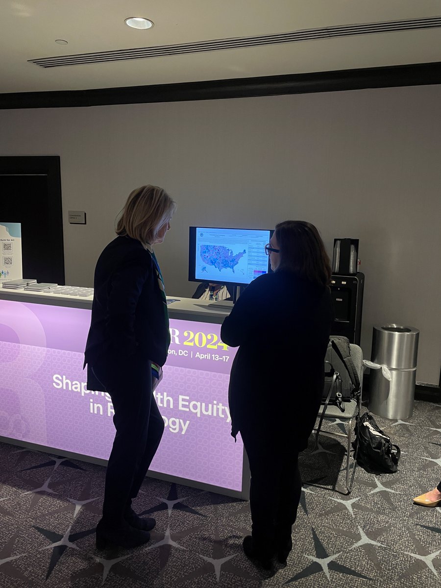 We are excited that the @NeimanHPI team is at the #ACR2024 #RHEC booth discussing and demonstrating the #CancerEquityCompass program. Stop by and take a look! @DrGMcGinty #HeathEquity #Radiology #Imaging